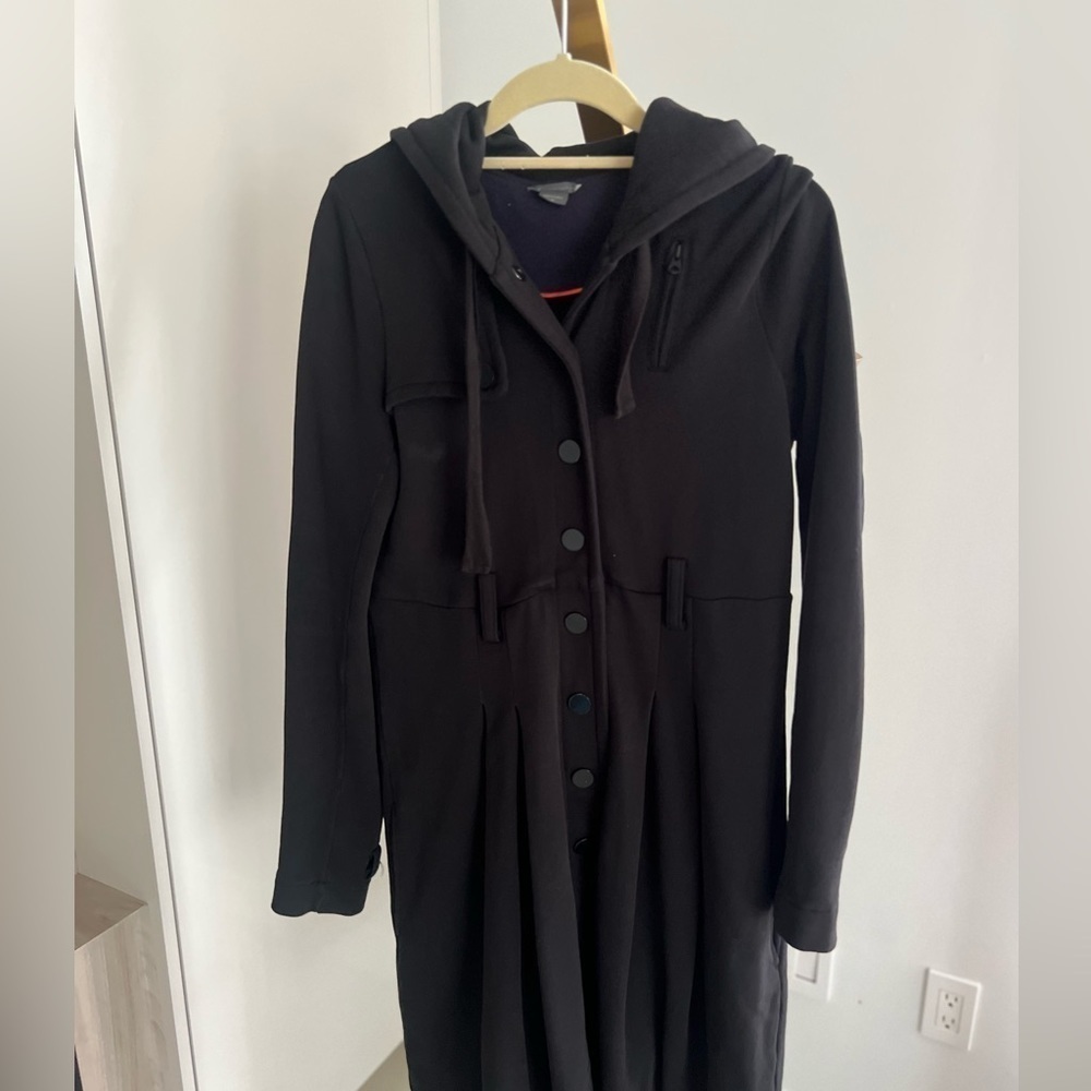 Armani Exchange Thick Jersey Hoodie Coat - Picture 10 of 15